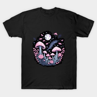 Pink Mushrooms T-Shirt